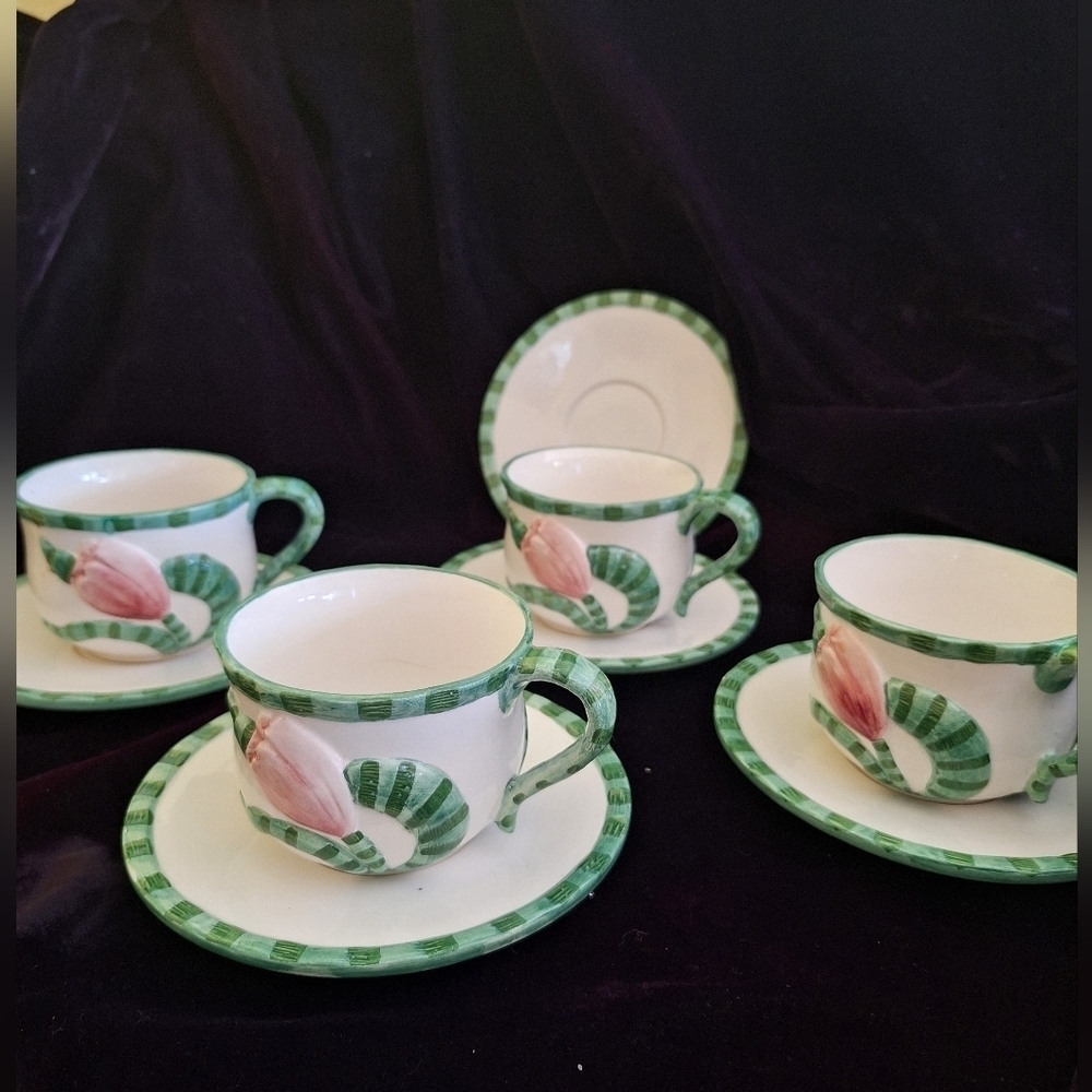 Fortunof Italy hand made cup&Saucer  set
